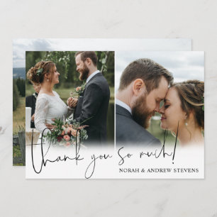 Three Wedding Photos Thank You So Much