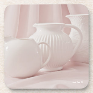 Three White Pitchers - Coasters