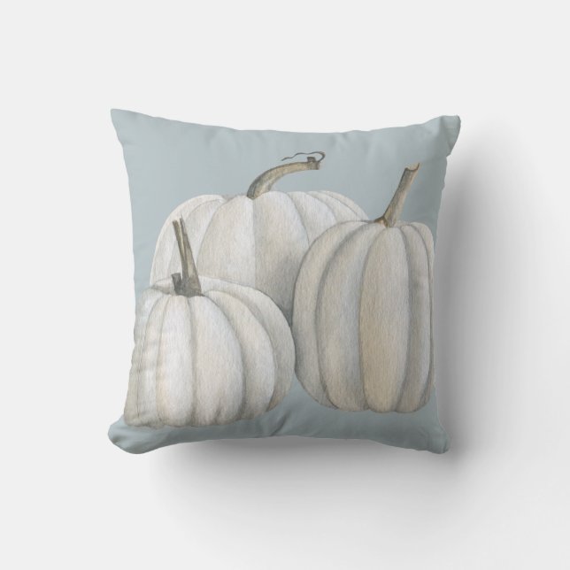 Three White Pumpkins Cushion (Front)