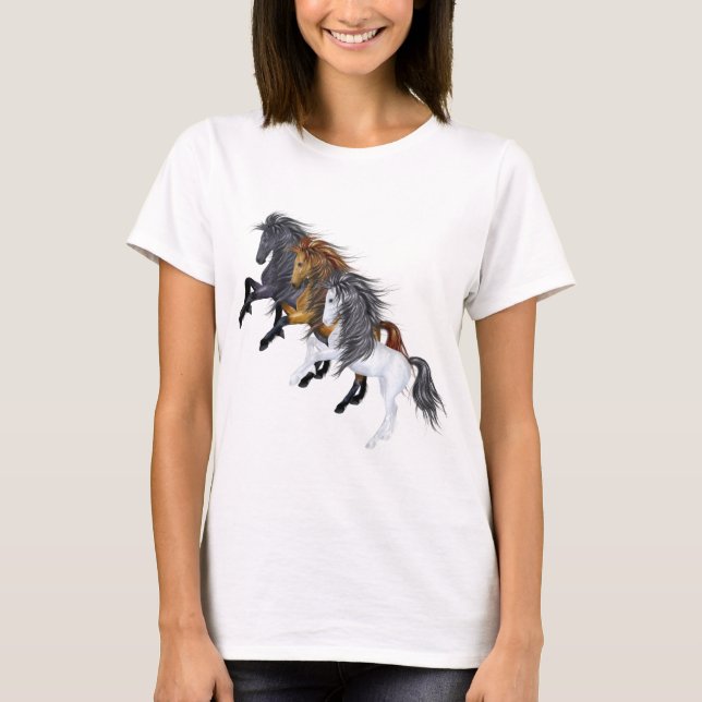 Three Wild Stallions Shirt (Front)