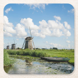 Three windmills and a canal coaster