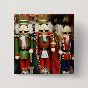 Three Wise Crackers - Nutcracker Soldiers 15 Cm Square Badge