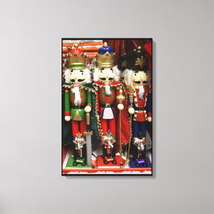 Three Wise Crackers - Nutcracker Soldiers Canvas Print