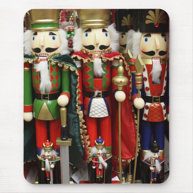 Three Wise Crackers - Nutcracker Soldiers Mouse Pad (Front)