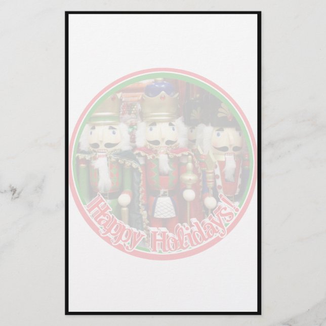 Three Wise Crackers - Nutcracker Soldiers Stationery (Front)