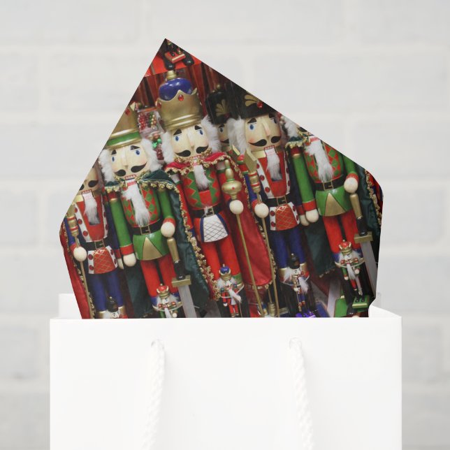 Three Wise Crackers - Nutcracker Soldiers Tissue Paper (Gift Bag)