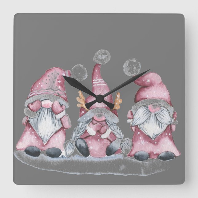 Three wise Forest goams  clock (Front)