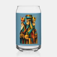 Three Wise Men Abstract Nativity Art