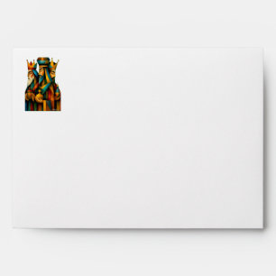 Three Wise Men Abstract Nativity Art Envelope