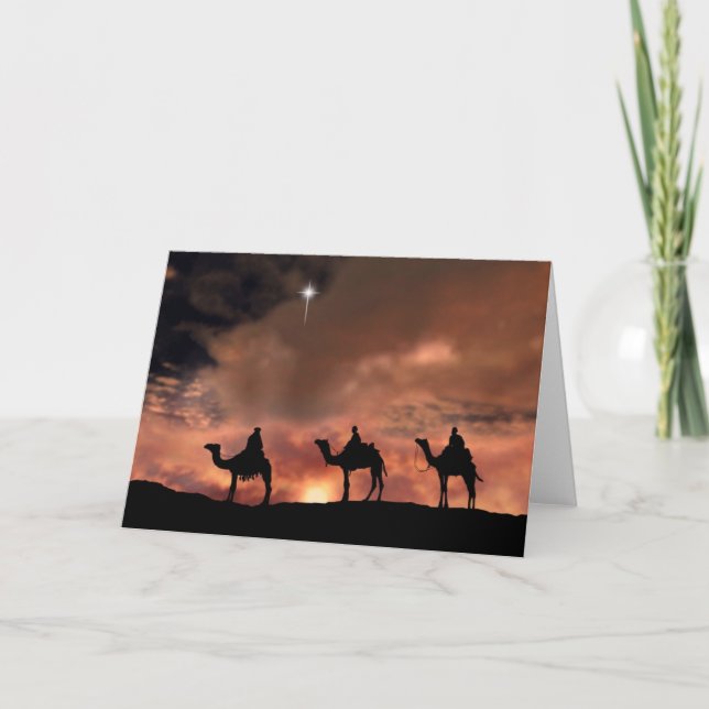 Three Wise Men Christmas Card (Front)
