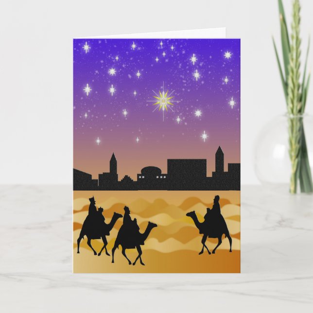 Three Wise men Christmas Card (Front)