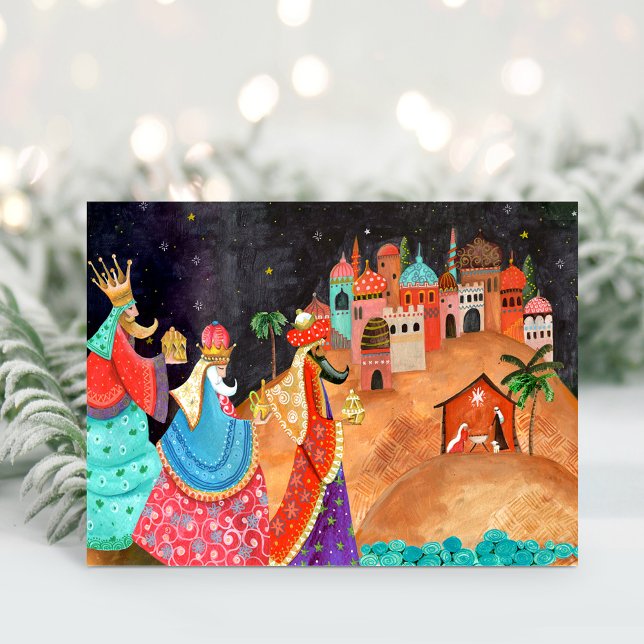 Three Wise men Christmas Holiday Post Card (Three Wise men Christmas Holiday Post Card)