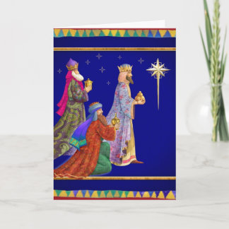 Three wise men holiday card