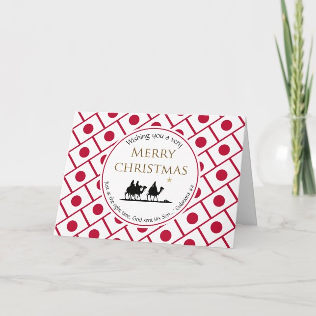 Three Wise Men JAPAN Christmas Holiday Card (Front)