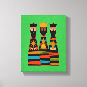 Three Wise Men Modern Mid-Century Canvas Print