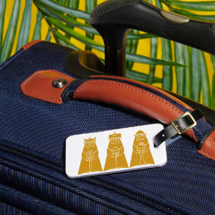 Three Wise Men Modern Nativity Kings Luggage Tag