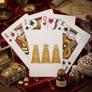 Three Wise Men Modern Nativity Kings Playing Cards