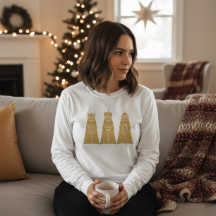 Three Wise Men Modern Nativity Kings T-Shirt