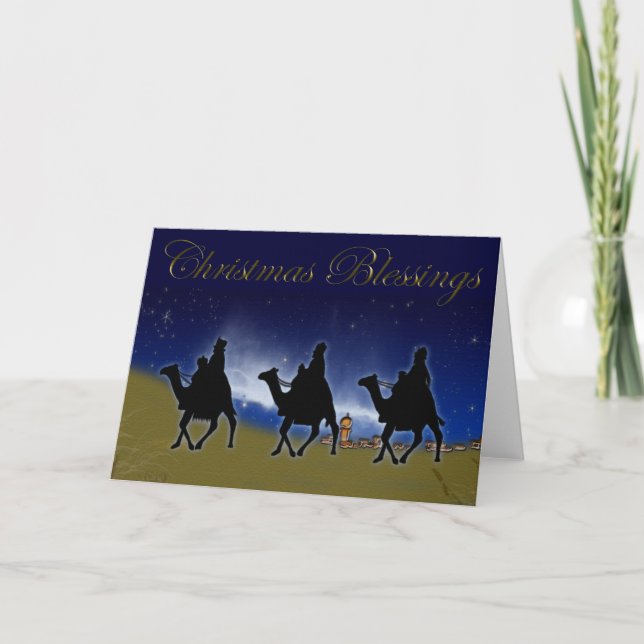 Three Wise Men of the Orient Christmas Card (Front)