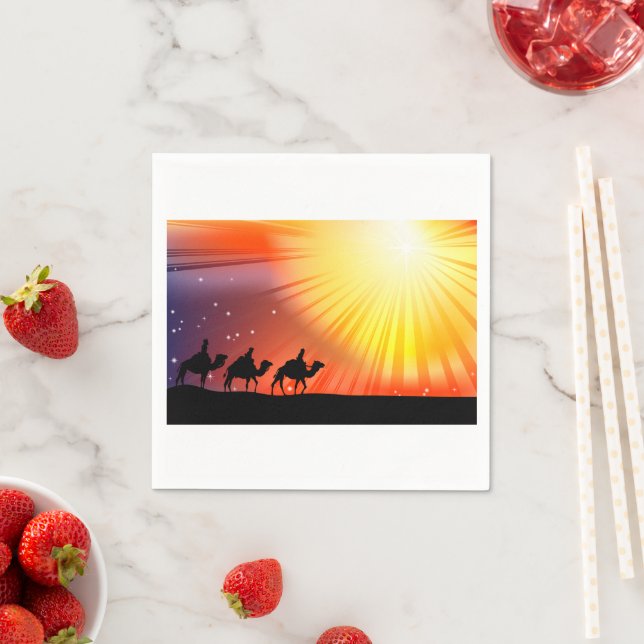 Three Wise Men Paper Napkins (Insitu)