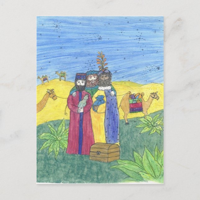 Three wise men postcard (Front)