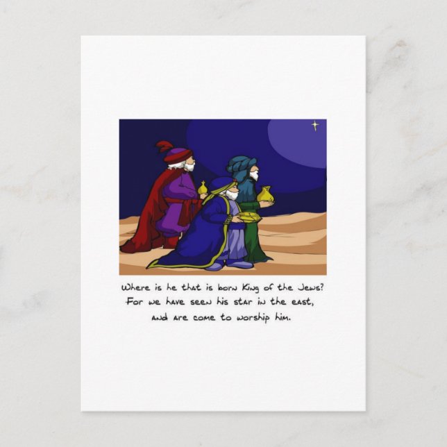 Three Wise Men Postcard (Front)
