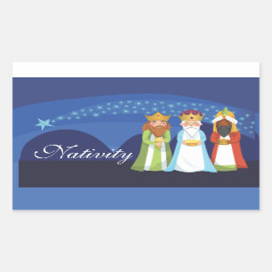 Three Wise Men Rectangular Sticker
