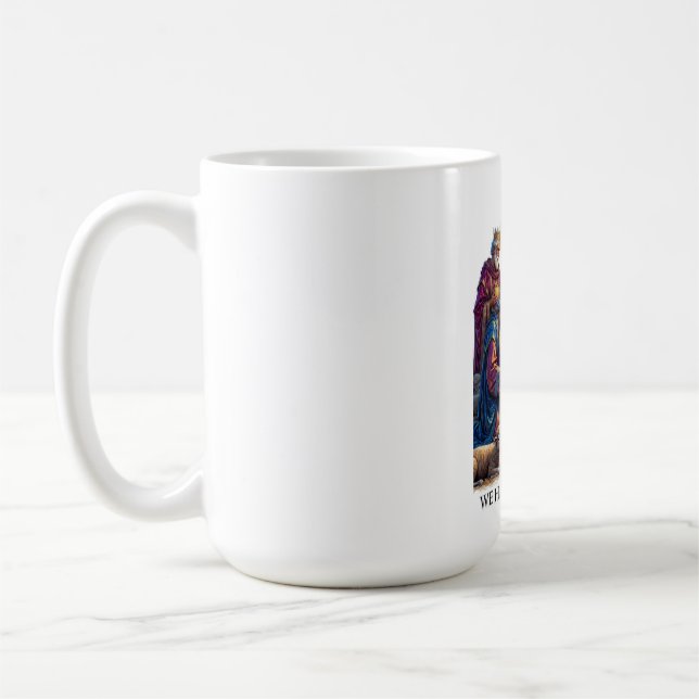 Three Wise Men T-Shirt, Adoration Epiphany Art Coffee Mug (Left)