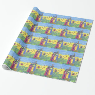 Three wise men wrapping paper