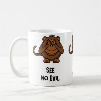 Three Wise Monkeys Coffee Mug