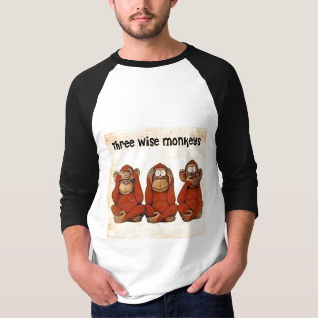 Three Wise Monkeys T-Shirt (Front)