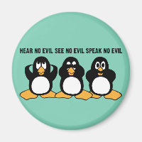 Three Wise Penguins Design Graphic