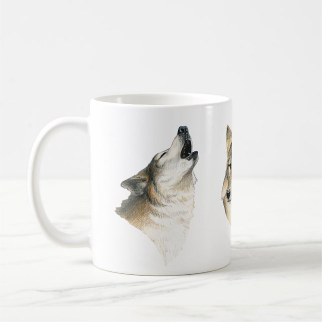 Three Wolf Mug (Left)