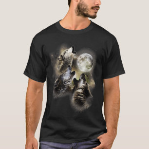 Three Wolves Howl at the Moon Wolf Lover Tank Top