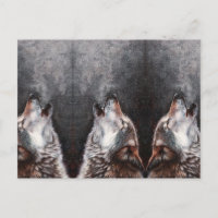 Three Wolves Howling