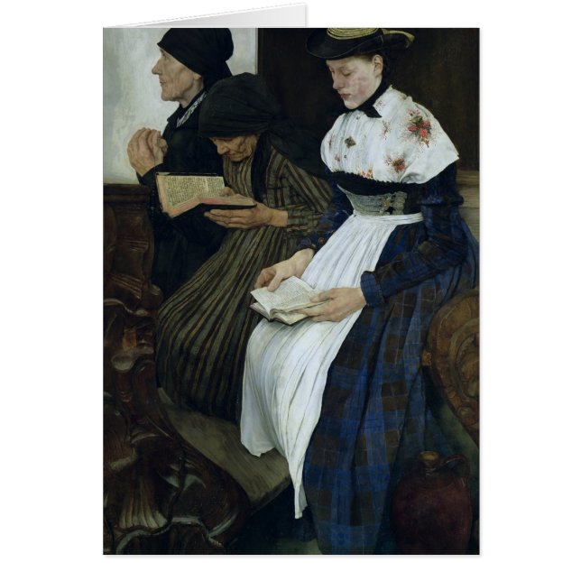Three Women in Church, 1882 (Front)