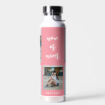 Three Words Collage EDITABLE COLOR Water Bottle<br><div class="desc">Visit our shop at www.berryberrysweet.com for stylish and modern stationery and personalised gifts.</div>