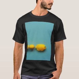 Three Yellow angel fish swimming to the right T-Shirt