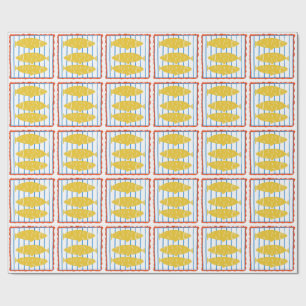 Three Yellow Fish Wrapping Paper