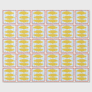 Three Yellow Fish Wrapping Paper
