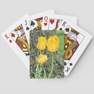Three Yellow Tulips / Playing Cards