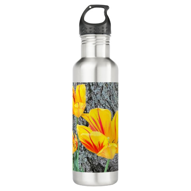 Three Yellow Tulips Sequel / 710 Ml Water Bottle (Front)