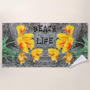 Three Yellow Tulips Sequel /  Beach Towel