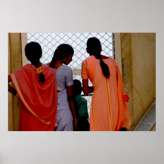 Three young women poster