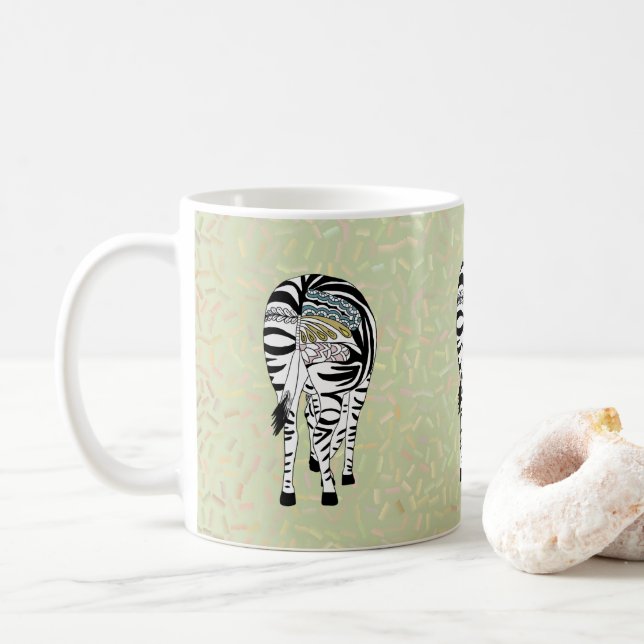 Three zebras coffee mug (With Donut)