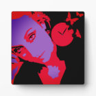 Threecoloured Portait Tabletop Plaque with Easel