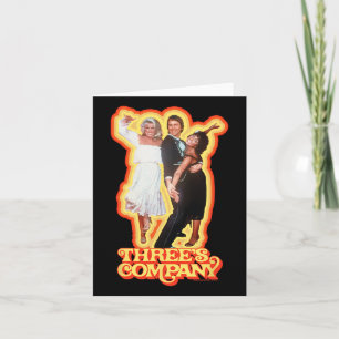 Three's Company Dancing Roommates Retro Jack Chris Card
