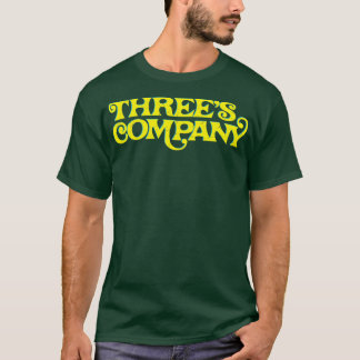 Threes Company Retro Typography Design T-Shirt