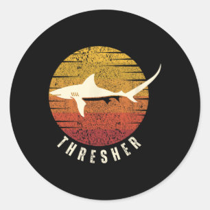 Thresher Shark Deep Sea Fishing Ocean Fish Shark  Classic Round Sticker