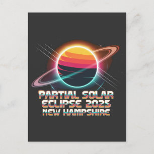 Thrice in a Lifetime 2025 New Hampshire Retro Postcard